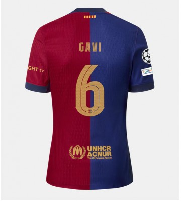 Barcelona Paez Gavi #6 Replika Hjemmebanetrøje 2024-25 Kortærmet